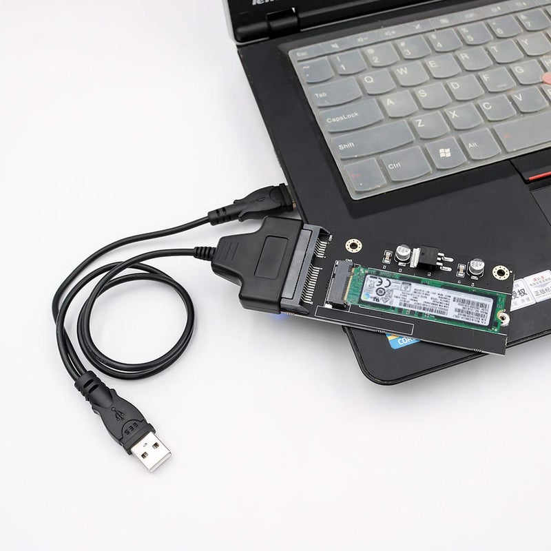 Mustpoint 20+6 Pin SSD to SATA 2.5 or USB Adapter with USB 2.0 Cable for Thinkpad Lenovo X1 Carbon - Image 3
